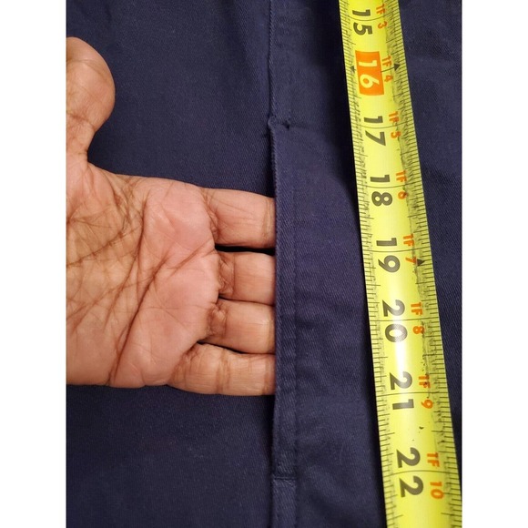 Denim & Company Women's Blue Cotton Buttons Front Long Sleeve Casual Jacket L - Picture 11 of 12